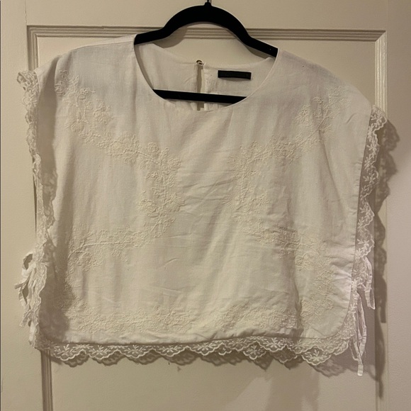Zara Tops - Zara Lace Trim Top